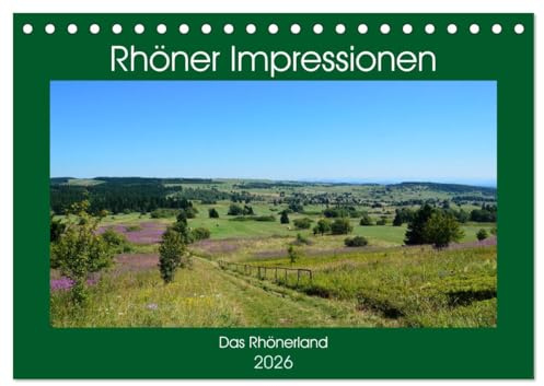 Rhöner Impressionen (Tischkalender 2026 DIN A5 quer), CALVENDO Monatskalender: Landschaftliche Rhön (CALVENDO Orte)