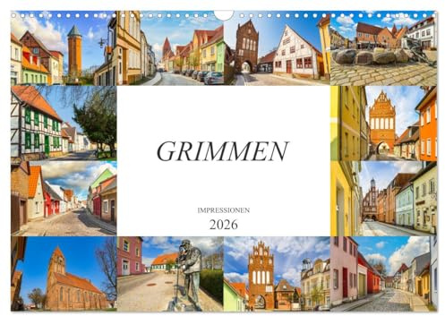 Grimmen Impressionen (Wandkalender 2026 DIN A3 quer), CALVENDO Monatskalender: Die Stadt Grimmen in zwölf wunderschönen Bildern festgehalten (CALVENDO Orte)