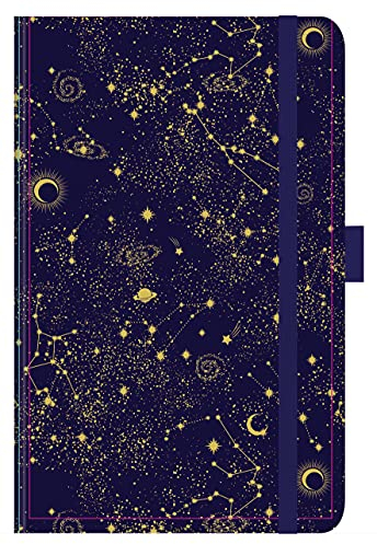Buchkalender Times Small Trend Sternenhimmel 18 Monate 2021/2022: Terminplaner 9x14 cm I Terminkalender: Oktober 2021 bis März 2023 I Platz für Notizen I Echter Glanz auf Umschlag