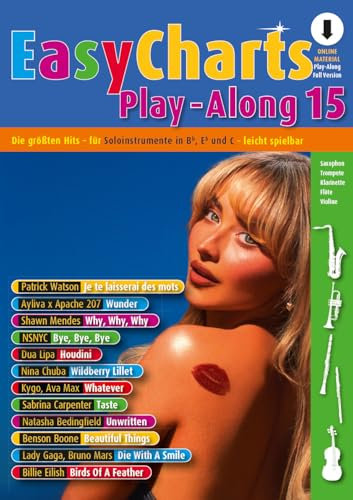 Easy Charts Play-Along: Band 15. C/Eb/Bb-Instrument. (Easy Charts, Band 15)