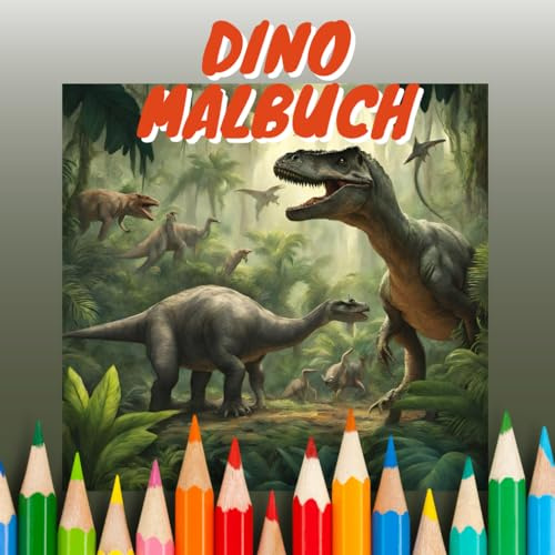 Dino Malbuch: Malbuch für Kinder