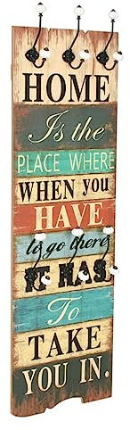 vidaXL Appendiabiti da Parete con 6 Ganci Home IS Attaccapanni Porta Abiti