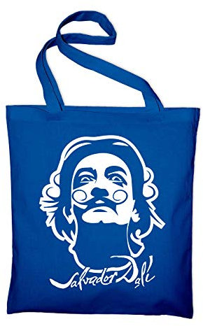 STYLETEX23 Salvador Dali Jutebeutel Shopping Bag, royalblue