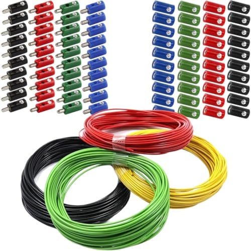 WITTKOWARE Zubehör zur Krippen-/Puppenstuben-Elektrifizierung (Elektro-Anschlussset, 84-teilig, Stecker/Kupplungen/Drähte)