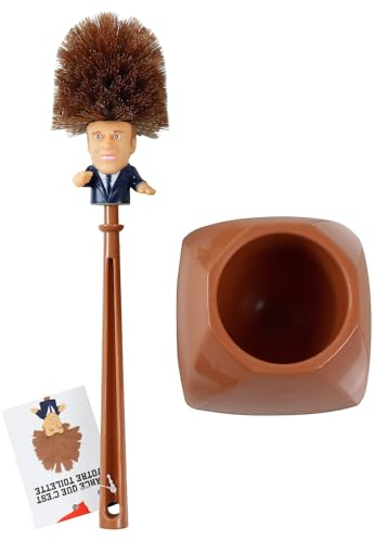 Brosse WC Macron | Balai de Toilettes Humoristique | Idée Cadeau Rigolo & Insolite | Secret Santa | Humour | Fun | OriginalCorner