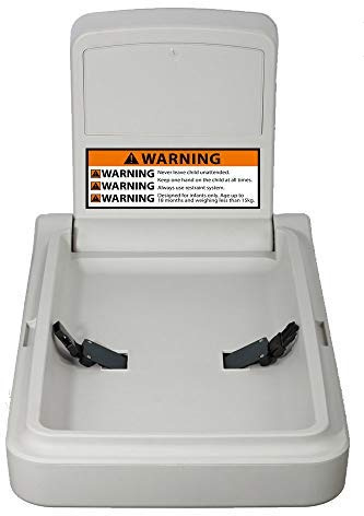 Bambino Wall Mounted Baby Nappy Changing Table Unit Vertical Fold Down Commercial Space Saver with Free Baby Changer Door Sign