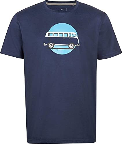 ELKLINE Herren T-Shirt Stimmt Alles VW-Bulli Print 1041195, Farbe:darkblue, Größe:S