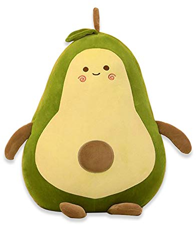 OUKEYI 38,1 cm kuscheliges, gefülltes Avocado-Obst-Plüschtier, weiches Plüsch-Spielzeug, Geschenke für Kinder, Mädchen, Jungen und Freunde. Bestes Geschenk für Kinder, Weihnachten
