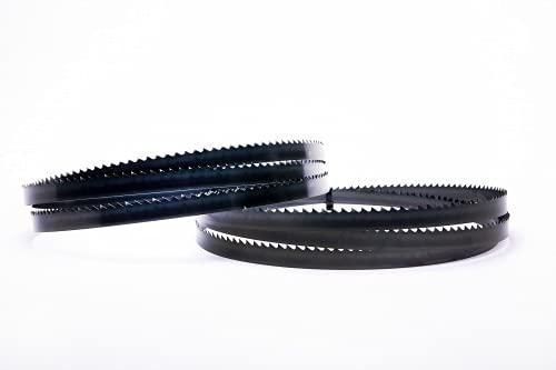 Encut Lot de 2 lames de scie à ruban haute performance 1425 x 10 x 0,65 mm, 6 dents par pouce, en acier à outils HSS pour Güde GBS200, etc.