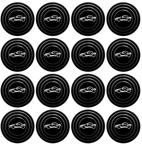 JAWSEU 16PCS Car Door Shock-Absorbing and Silent Gasket, Car Door Shock Absorber Sticker, Car Door Collision Avoidance, Universal Car Bumper Door Edge Protector