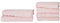 Müskaan® 6er Bambus Handtuch Set Rosé, 50% Baumwolle & 50% Bambus, 450g/m² – 2X Duschtuch 70x140cm & 4X Handtuch 50x100cm – Öko-Tex, Handtücher Set Baumwolle, Handtuchset Blau, 60°C waschbar