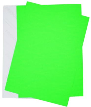 50 Beschriftungsetiketten in Neon-Grün I DIN A5 groß I Neon-Etiketten aus Papier zum Beschriften und bekleben I vielseitige universal-Aufkleber I dv1017