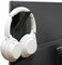 GEEKRIA Headphones Stand, Vegan Leather Headset Monitor Back Attachment Hanger, Earphones Wall Mount Hook Compatible with Sony WH-1000XM6, Bose QC45 Gaming Headphones (Black / 2 Pack)