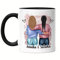 Kiddle-Design Meilleure amie Tasse Noire Personnalisée Nom Cadeau Anniversaire Amitié Meilleure amie Cadeau à personnaliser