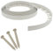 Bordure de Jardin Flexible Blanche - 4 cm x 10 mètres avec 20 piquets d'ancrage