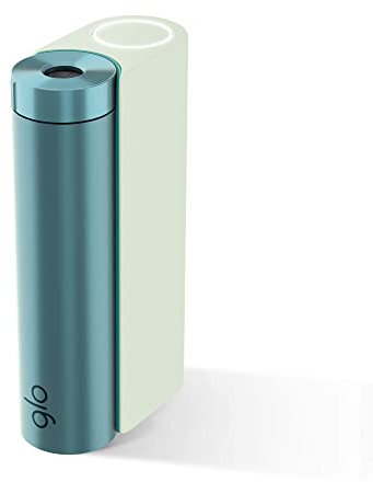 GLO Hyper X2 Tabakerhitzer, Elektrischer Tabak Heater für klassischen Zigaretten Geschmack, Alternative zur E-Zigarette, Einfache Reinigung, bis zu 20 Sticks pro Akku-Ladung, Mint/Bluegreen