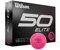 Wilson Unisex-Erwachsene Fifty Elite Golfbälle, Pink