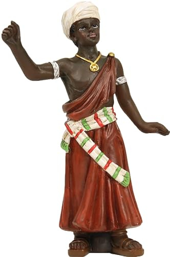 FADEDA Kameltreiber/Höhe:9 cm/handbemalt/detailgetreue Krippen Figuren - Weihnachten Tisch Dekoration Krippe Zubehör