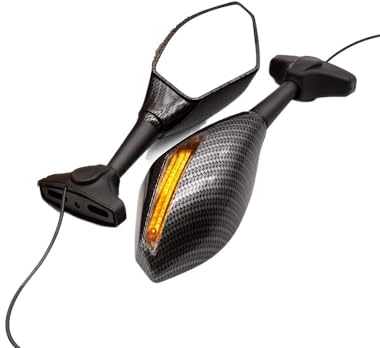 BucCan Motorrad Rückspiegel Motorrad Spiegel Carbon Blinker Rückspiegel Für Suzuki GSXR GSX-R 600 750 1000 K1 K2 K3 K4 K5 K6 K7 K8 K9