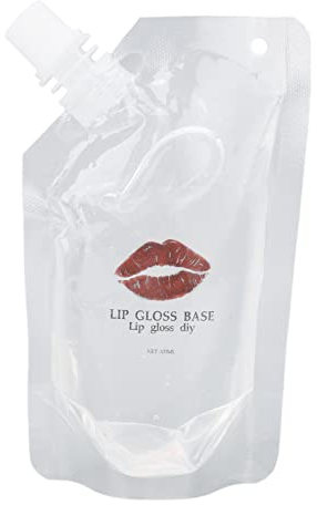 Lip Gloss Base DIY, 100ML Lip Oil Lipgloss Set Selber Machen Farblos Durchsichtig Feuchtigkeitsspendendes Lippenöl Lipgloss Basis für Lippenbalsam Herzustellen Lippenpflege Werkz