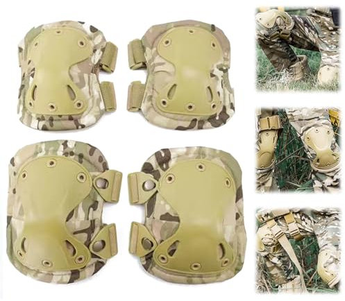 ChangTsing Professional Knee Pads for Work,with Thick EVA Foam Padding, Collision Avoidance Knee Pads and Elbow Pads 4-piece Set