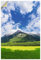 ARTland Wanddeko Wandtattoo selbstklebende Vinylfolie 60x90 cm Landschaften Natur Idyll Wiese Berge Karwendel Alpen Bayern U4ZI