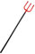 Adult Halloween Plastic Prop Weapons Fancy Dress Accessories Fake Bloody Toys Machete Slasher Knife Cleaver Axe for Halloween Zombie Butcher Cosplay Props (Devil Fork)