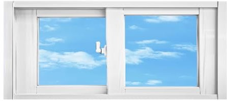 Fenster Window Kellerfenster Schiebefenster Weißes Horizontales Schiebefenster/ Oberlicht, Flächenbündig Montierte Lüftungsschuppenfenster Für Keller, Badezimmer, Garagen Und Küchen, Dachfensterersatz