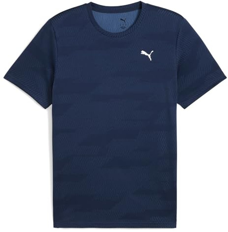 PUMA Unisex M Flex Jacquard Tees, Club Navy, M EU
