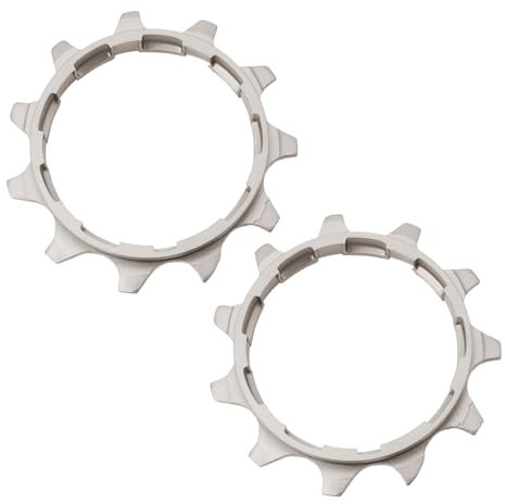 The Lord of the Tools 2 Stück Mountainbike-Kartentyp Schwungradgetriebeplatte 11 Gang 11 Zähne Stahl Getriebe Platte Kompatibel mit Shimano CS-M8000 SLX CS-M7000 Ritzel mit Distanzring