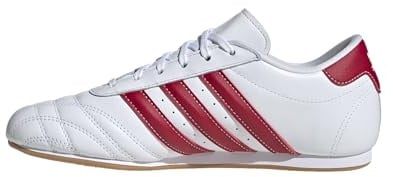 adidas LA FTWWHT/TMVIRE/GUM3 Women's Taekwondo LACE W FTWR whiteTeam Victory red/Gum 3 8.5 US, Wide