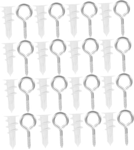 Zerodeko 20ensembles Lot De Vis Pour Cloisons Sèches Avec Crochets à Œil Ancrages Muraux Robustes Pour Plaques De Plâtre