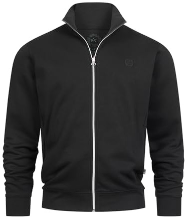 KRONSTADT Herren KSLars Zipsweater Pullover Sweatjacke aus Baumwollmischung | Bequemer Zip-Cardigan aus Materialmix für Business und Alltag, Sweatshirtjacke, Herrenjacke, Freizeitoberteil für Männer