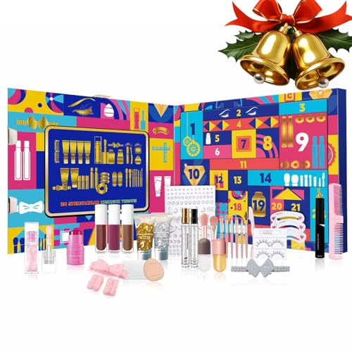 Adventskalender 2026 Frauen,24pcs Christmas Makeup Box, Adventskalender 2026 Beauty