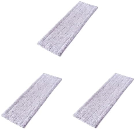Mery - Ersatzbezug Mikrofaser Wischmopp – Trocken- und Nassreinigung, Waschbar, Universell, 100% Mikrofaser, 47 x 15 cm (Packung mit 3)