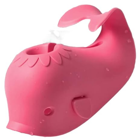 Hipzeepo Badewannen-Wasserhahn-Abdeckung Aus Silikon für Babys, Badewannen-Wasserhahn-Schutz für Kinder, Badewannen-Auslauf-Abdeckung für Babys und Kleinkinder, Rot