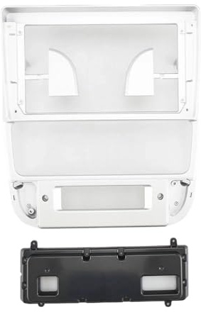 Marco de para Radio Marco para Radio para Peugeot 406 1999-2004, Marco De 9 Pulgadas, Adaptador De Panel De Radio para Salpicadero. KMAGE(Plata)