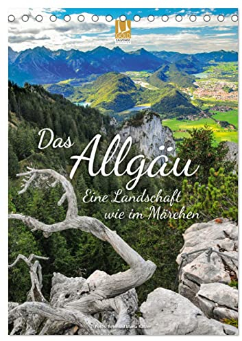Das Allgäu – eine Landschaft wie im Märchen (Tischkalender 2025 DIN A5 hoch), CALVENDO Monatskalender