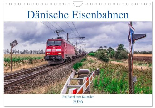 Dänische Eisenbahnen (Wandkalender 2026 DIN A4 quer), CALVENDO Monatskalender: Moderne Eisenbahn in Dänemark (CALVENDO Mobilitaet)