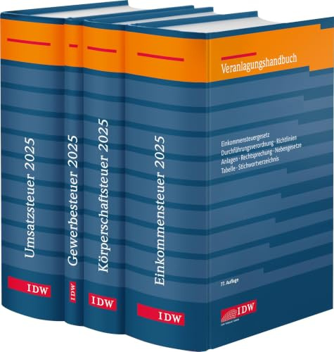 Steuer-Paket 2025: Ertragsteuern und Umsatzsteuer: Veranlagungshandbücher: Einkommen-, Körperschaft-, Umsatz- und Gewerbesteuer 2025 (Gesamtabnahme) ... Körperschaft-, Umsatz- und Gewerbesteuer)