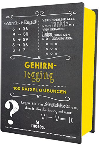 moses. Quiz-Box Gehirn-Jogging l 100 Rätsel und Übungen für das Gehirntraining zwischendurch l Für Kinder ab 12 Jahren und Erwachsene (Quiz-Boxen)