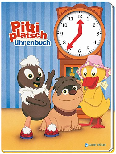 Pittiplatsch Uhrenbuch: Mit beweglichen Zeigern, Pitti, Schnatterinchen, Moppi, Sandmann, Sandmännchen: Entdeckerbuch Beschäftigungsbuch Spielbuch Lernbuch (Unser Sandmännchen)