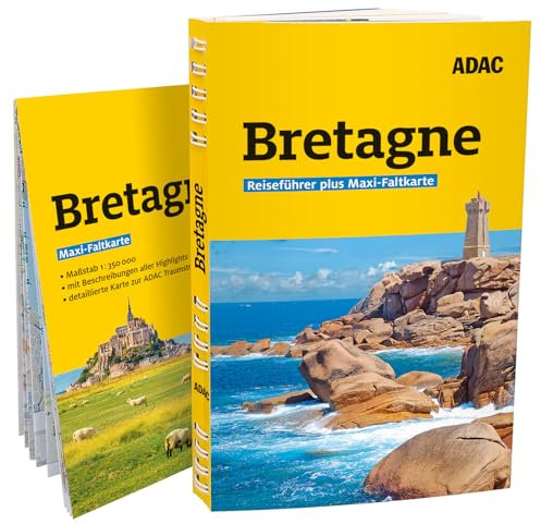 ADAC Reiseführer plus Bretagne: Mit Maxi-Faltkarte und praktischer Spiralbindung