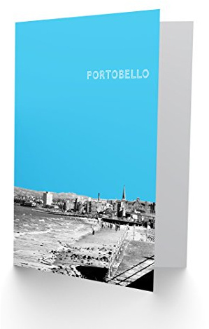 Wee Blue Coo Portobello Edinburgh Scottish Landmark Sky Blue Greetings Card