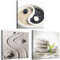 decomonkey Bilder Set Spa Zen 90x30 cm 3 Teilig Wandbild Groß Leinwandbild XXL Deko Wohnzimmer Schlafzimmer Büro Wanddeko Leinwand Pictures For Wall Poster Wall Painting Natur Sand