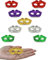 Yiseng Mini Masquerade Mask Party Decoration 10pcs Small Mardi Gras Masks Novelty Cupcake Toppers Mix 5 Color