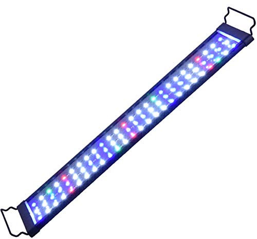 NANANA Planted LED Aquarium Light, Fish Tank Light with Extendable Brackets, Aquarium Lighting Saltwater Water Light with Blue and White Leds for Fish Tank[Multiple Sizes/Multiple Power],150CM