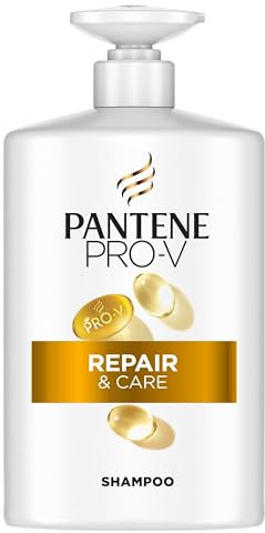 Pantene Pro-V Repair & Care Shampoo 1000ml Pumpspender. Schwaches, Trockenes, Geschädigtes Haar. Reinigt Sanft. Schützt Haarbindungen. Ohne Silikone, Mineralöle und Farbstoffe