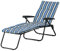 Outsunny Bain de Soleil Pliable transat inclinable 6 Positions Grand Confort avec Matelas + accoudoirs Acier Polyester Multicolore