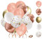 Rosegold Luftballons SKYIOL Helium Ballons Rosegold Gold Weiß 60 Stück 30cm Metallic Konfetti Latex Luftballon Deko Set für Mädchen Frauen Geburtstag Hochzeit Taufe Baby Shower Party Dekoration
